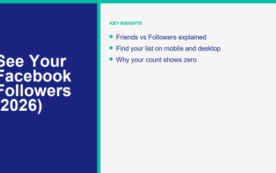 How to See Your Facebook Followers List in 2026 (Not Just Friends)