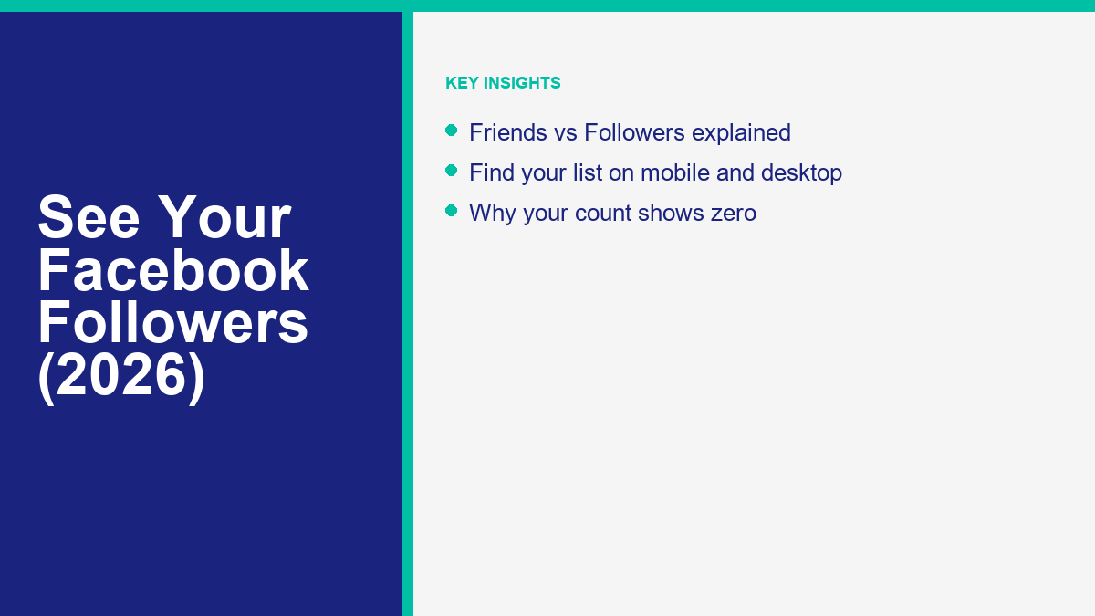 How to See Your Facebook Followers List in 2026 (Not Just Friends) How to See Your Facebook Followers List in 2026 (Not Just Friends)