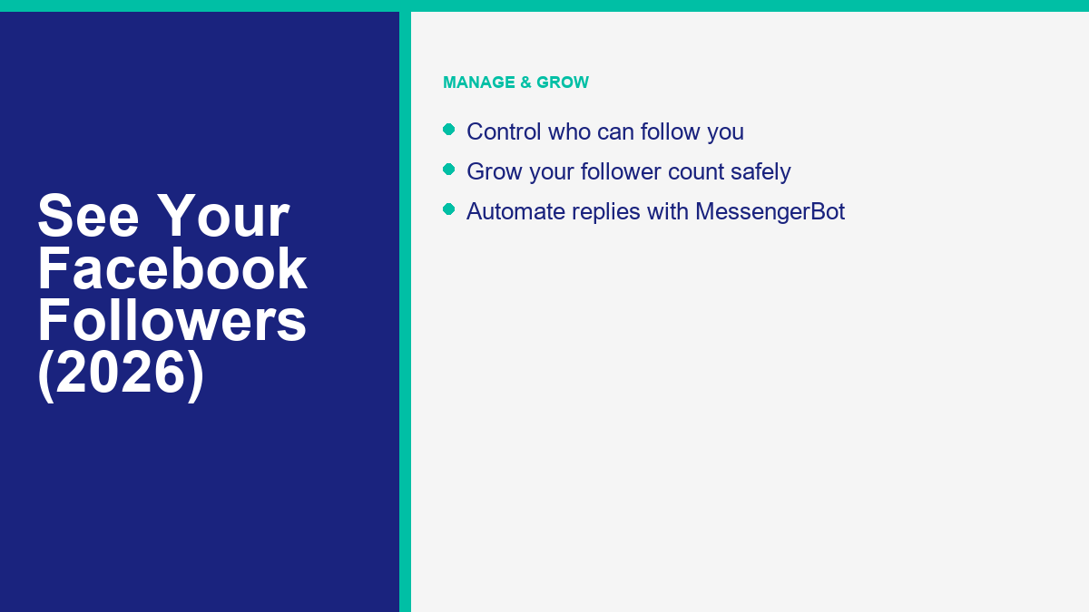 How to See Your Facebook Followers List in 2026 (Not Just Friends) 2 How to control your Facebook follower privacy settings