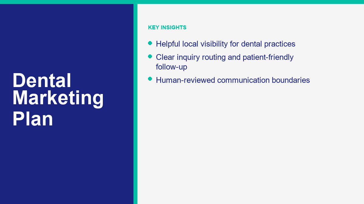 Dental Marketing: A Practical Plan for More Helpful Patient Inquiries Dental Marketing: A Practical Plan for More Helpful Patient Inquiries