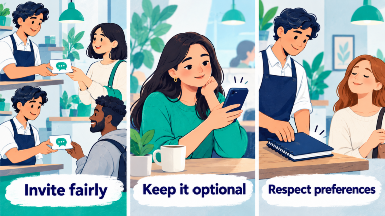 Invite customers fairly, keep reviews optional and respect communication preferences.